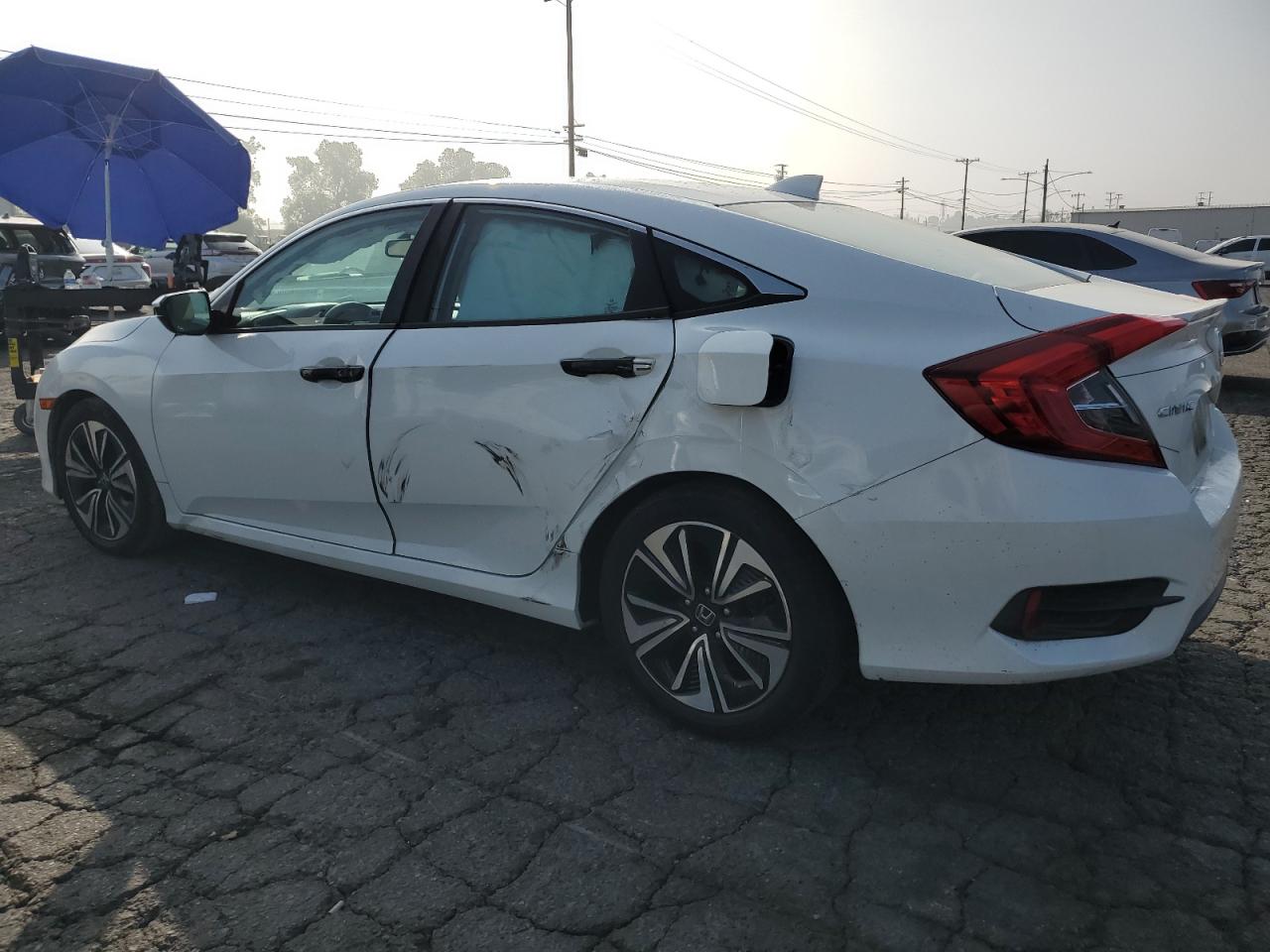 2016 Honda Civic VIN 2HGFC1F75GH646413 Copart auction photo, side / rear end damage thumbnail 2