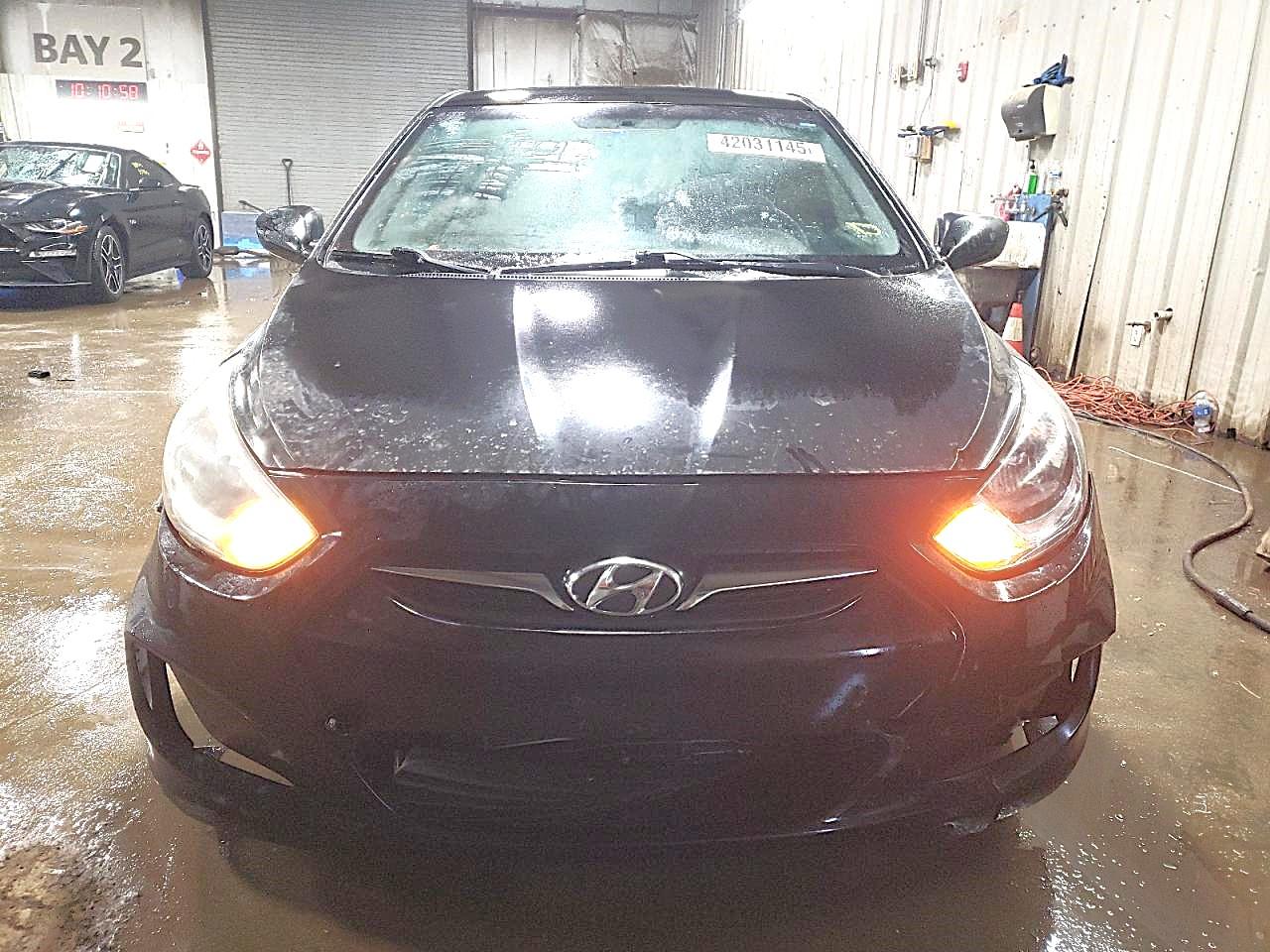 2013 Hyundai Accent VIN KMHCT4AE3DU463122 Copart auction photo, rear end / front end damage thumbnail 5