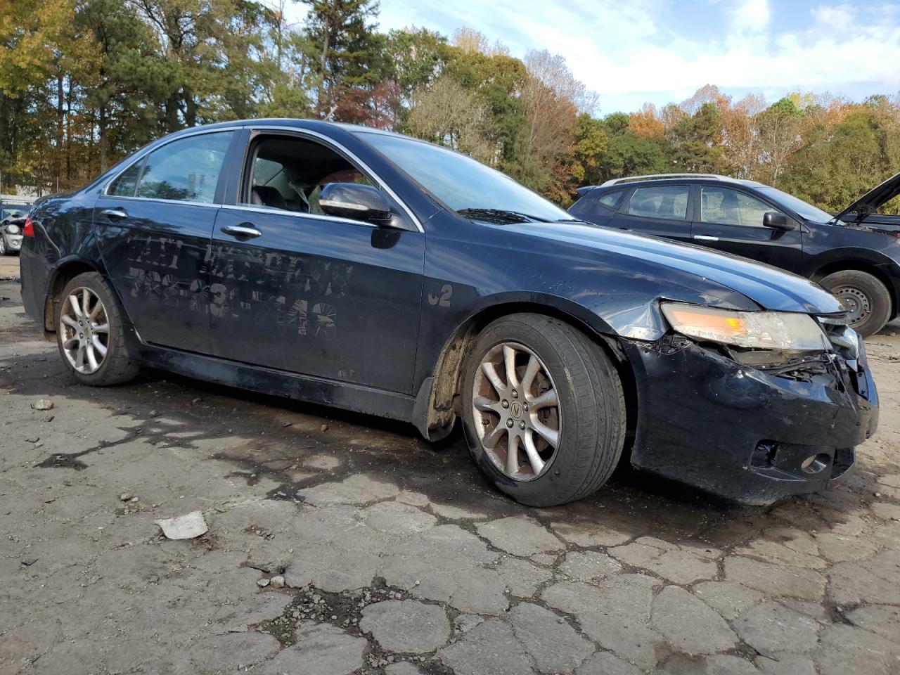 2007 Acura TSX VIN JH4CL96857C021892 Copart auction photo, side / front end damage thumbnail 4