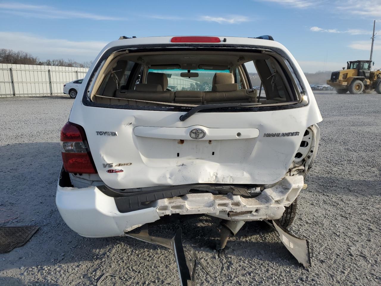 2004 Toyota Highlander VIN JTEEP21AX40038969 Copart auction photo, rear end / mechanical damage thumbnail 6