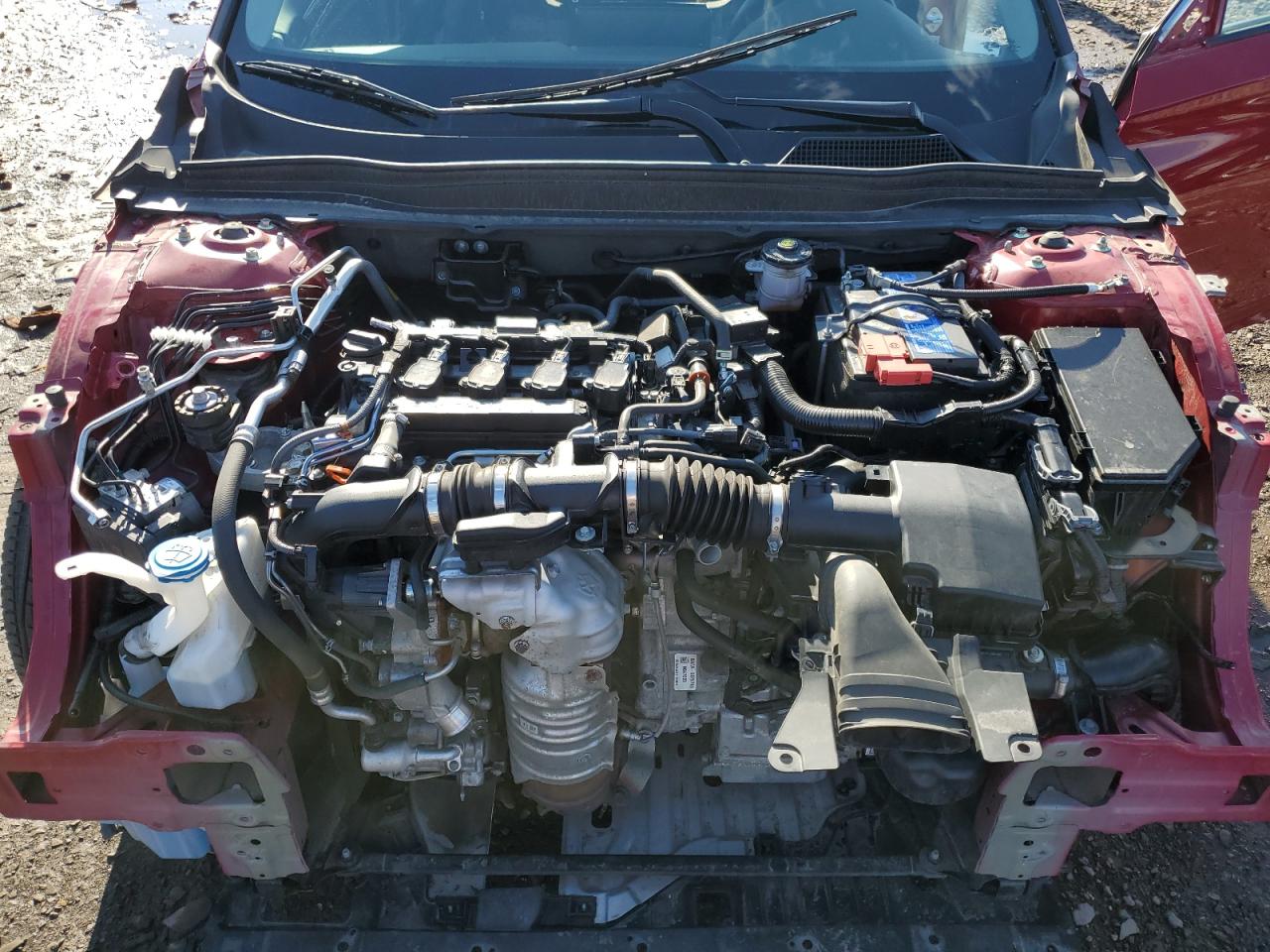 2022 Honda Accord VIN 1HGCV1F46NA026801 Copart auction photo, vandalism / stripped damage thumbnail 11