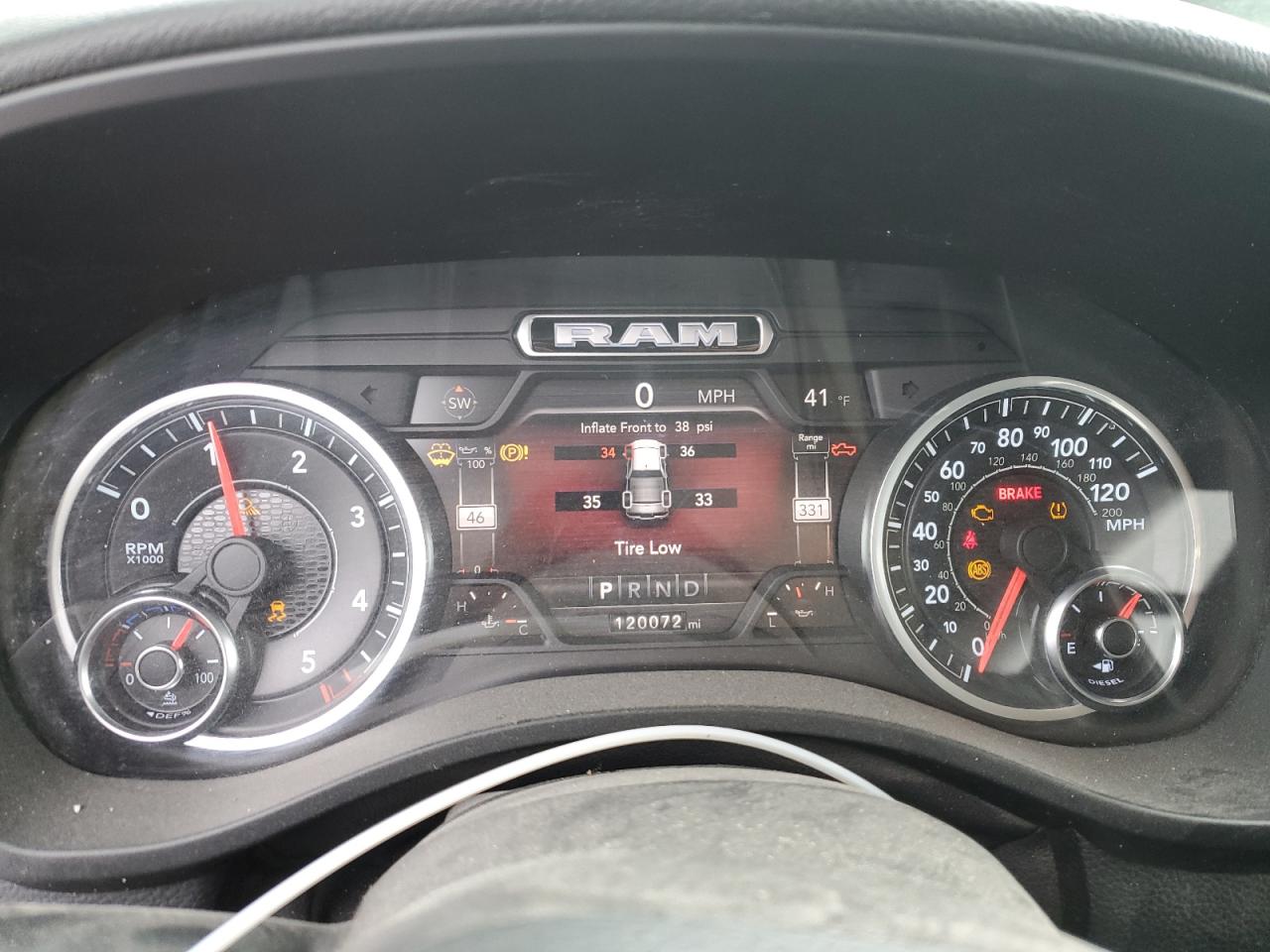 2020 RAM 1500 VIN 1C6SRFFM4LN224706 Copart auction photo, front end damage thumbnail 9