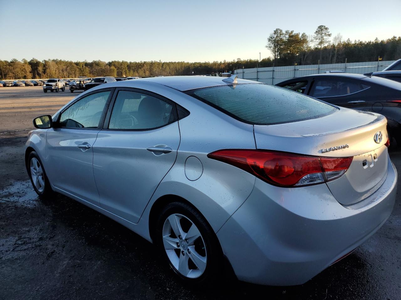 2012 Hyundai Elantra VIN KMHDH4AE6CU443080 Copart auction photo, water/flood damage thumbnail 2