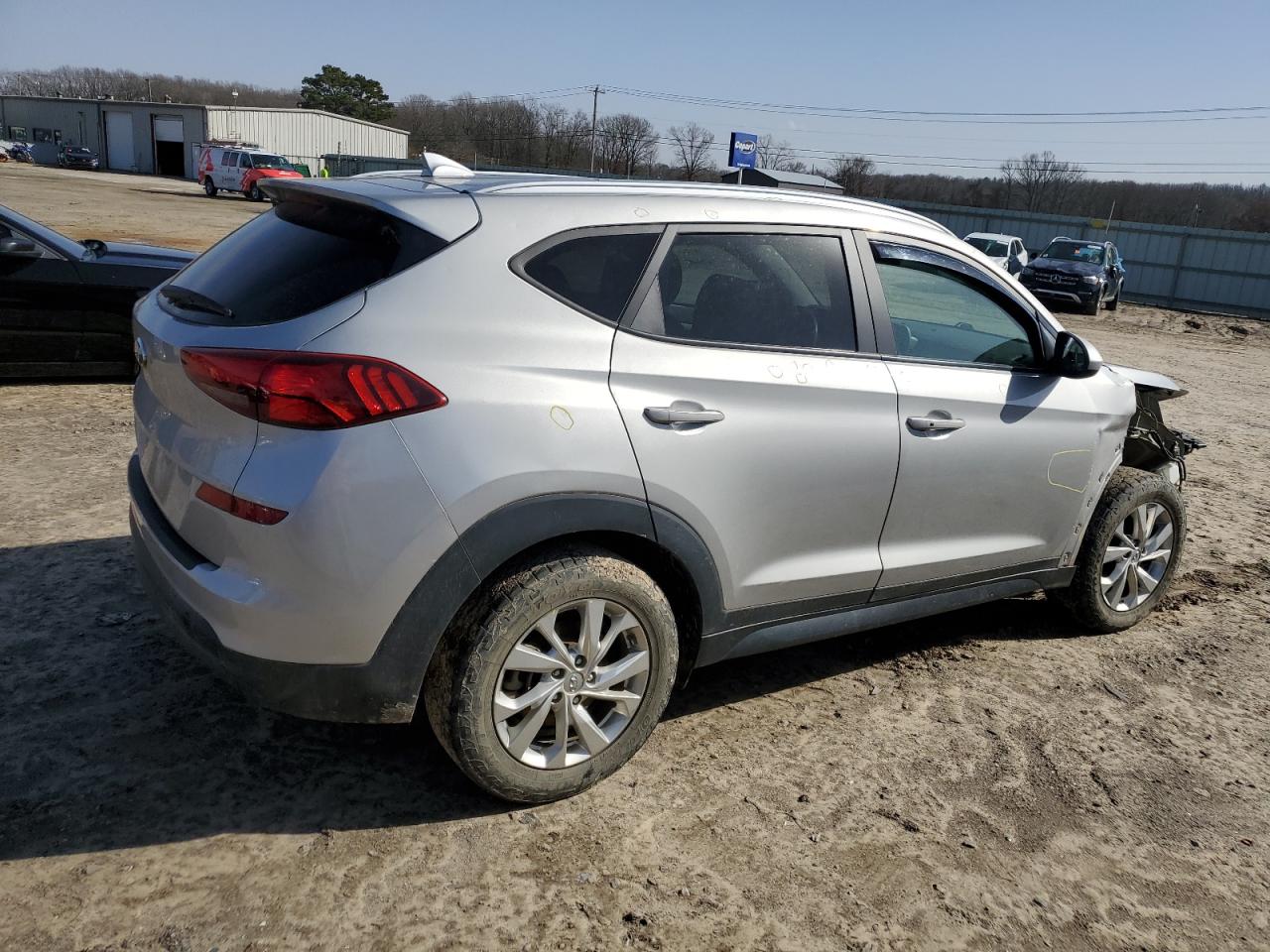 2020 Hyundai Tucson VIN KM8J33A4XLU233956 Copart auction photo, front end / hail damage thumbnail 3