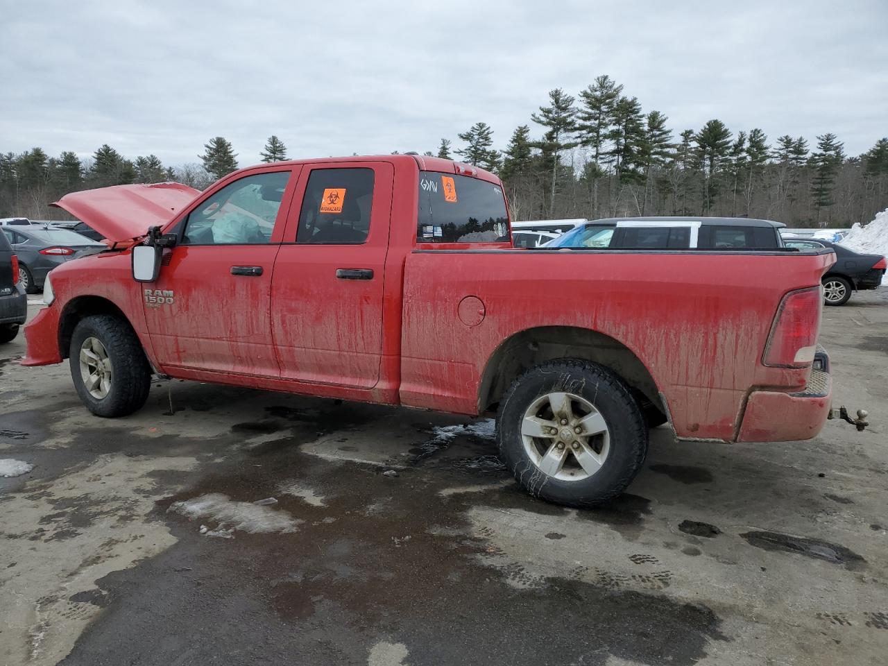 2019 RAM 1500 VIN 1C6RR7FG8KS577643 Copart auction photo, front end / side damage thumbnail 2