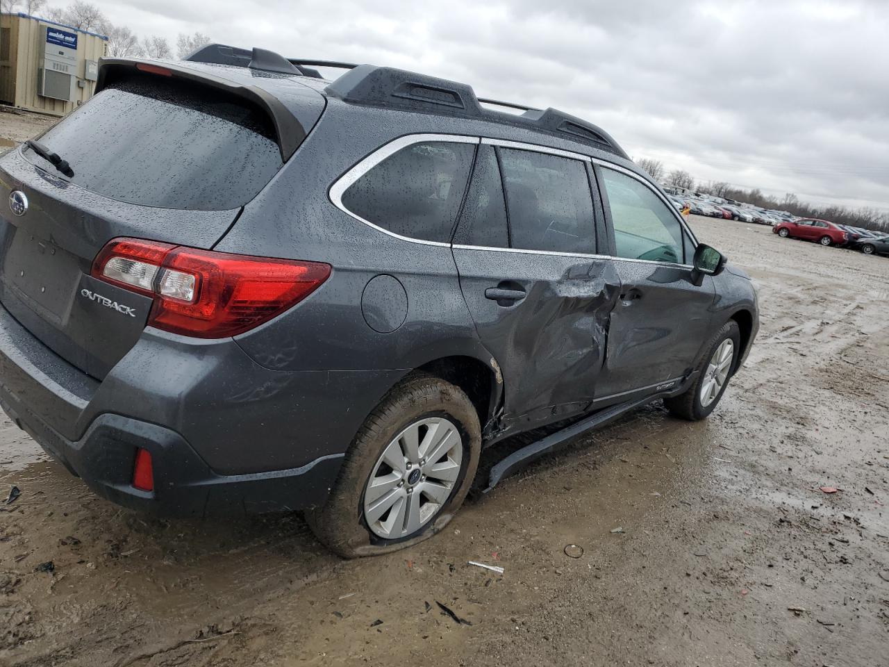 2018 Subaru Outback VIN 4S4BSAFC9J3346084 Copart auction photo, side damage thumbnail 3