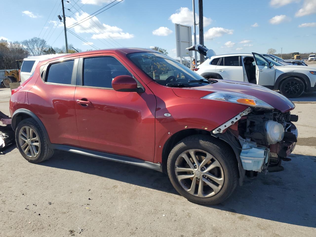 2013 Nissan Juke VIN JN8AF5MR8DT203932 Copart auction photo, front end damage thumbnail 4