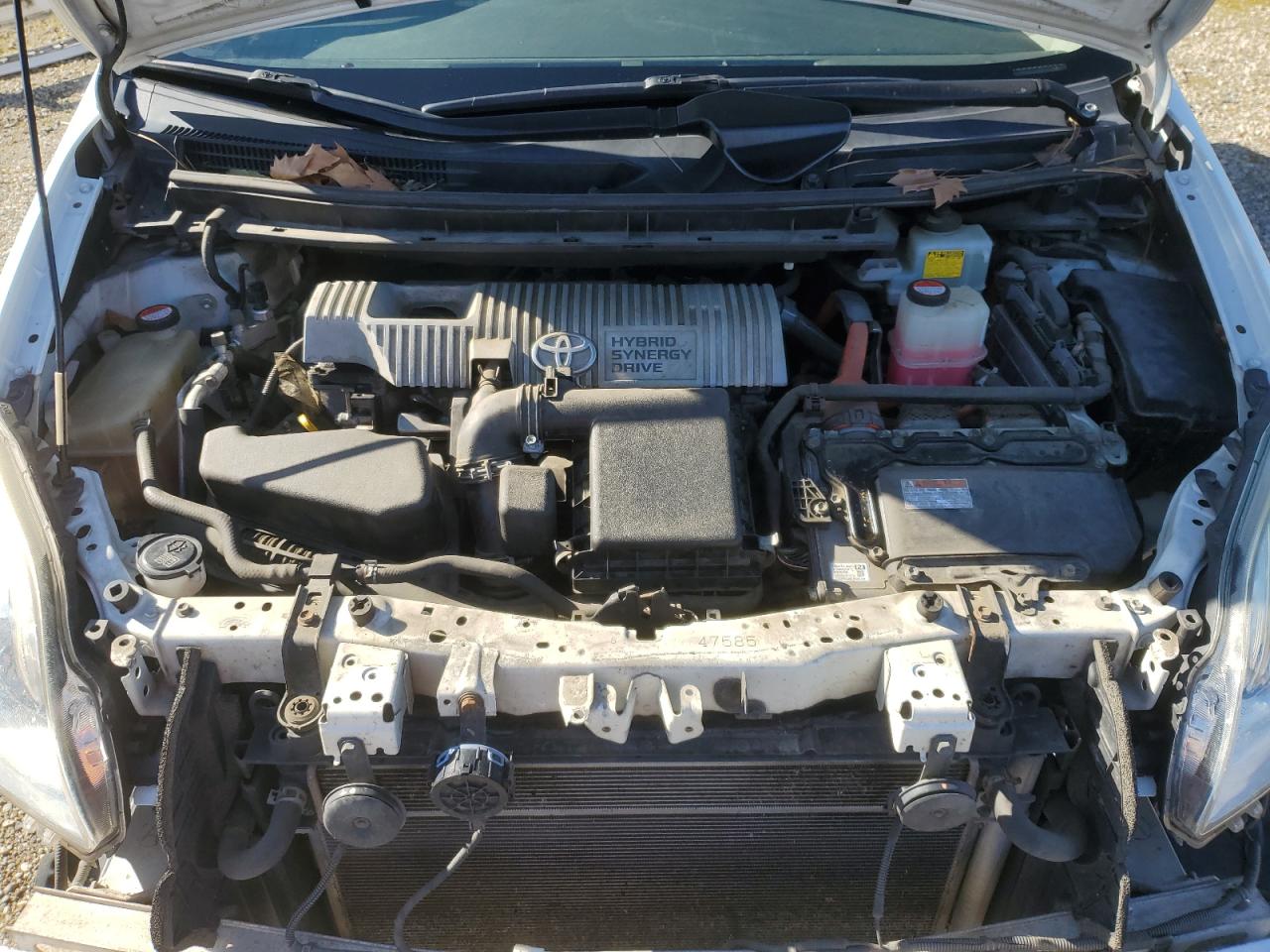 2014 Toyota Prius VIN JTDKN3DU3E0385151 Copart auction photo, front end / rear end damage thumbnail 11