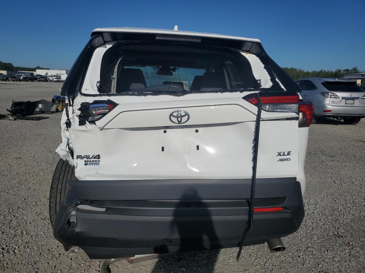 2023 Toyota RAV 4 VIN 2T3P1RFV7PC377810 Copart auction photo, side / rear end damage thumbnail 6
