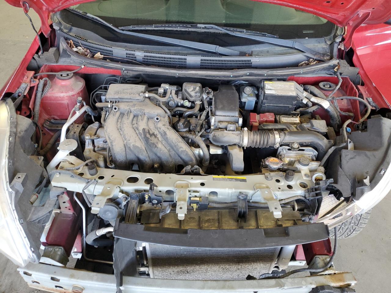 2014 Nissan Versa VIN 3N1CN7AP7EK452453 Copart auction photo, front end / side damage thumbnail 11
