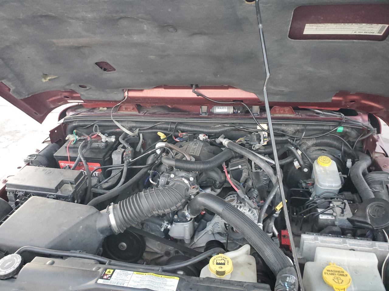 2008 Jeep Wrangler VIN 1J4FA54148L549776 Copart auction photo, front end damage thumbnail 12