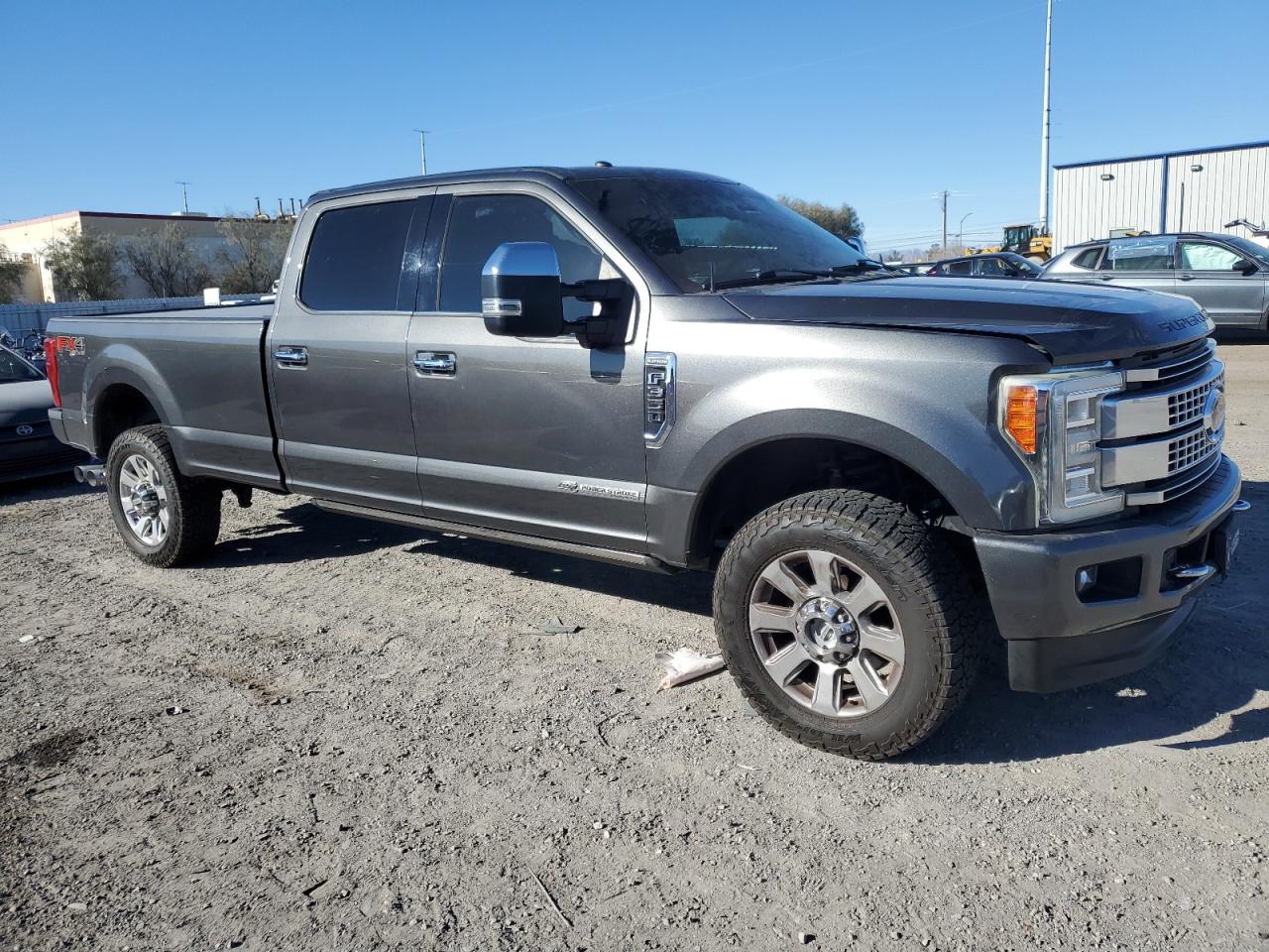 2017 Ford F350 VIN 1FT8W3BT2HEF16434 Copart auction photo, side / front end damage thumbnail 4