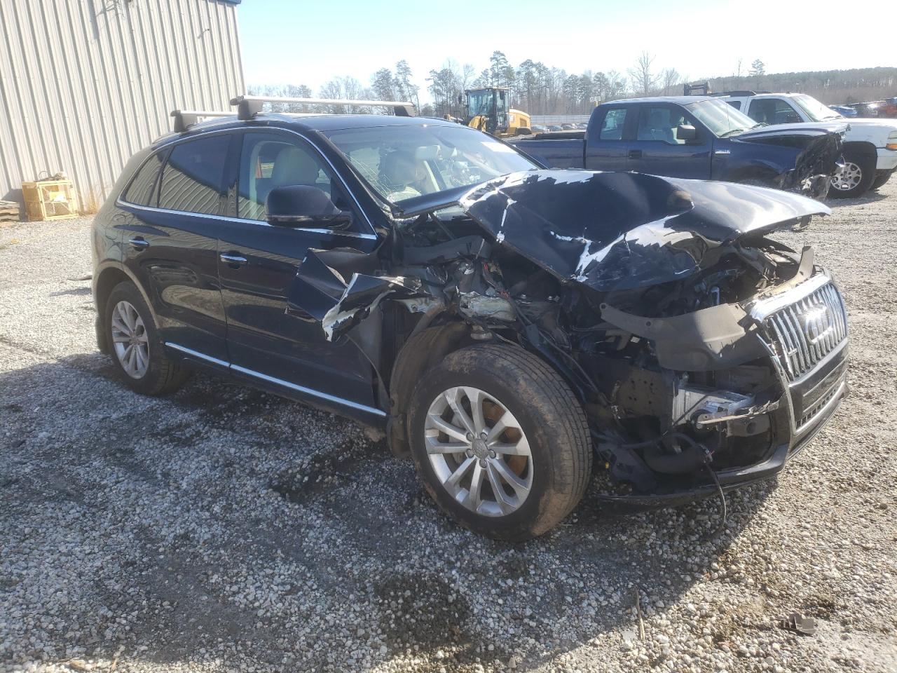 2016 Audi Q5 VIN WA1C2BFPXGA122824 Copart auction photo, front end / side damage thumbnail 4