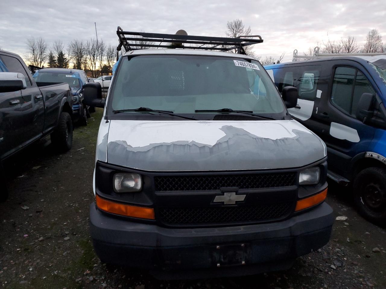 2008 Chevrolet Express VIN 1GCGG29KX81224764 Copart auction photo, side damage thumbnail 5
