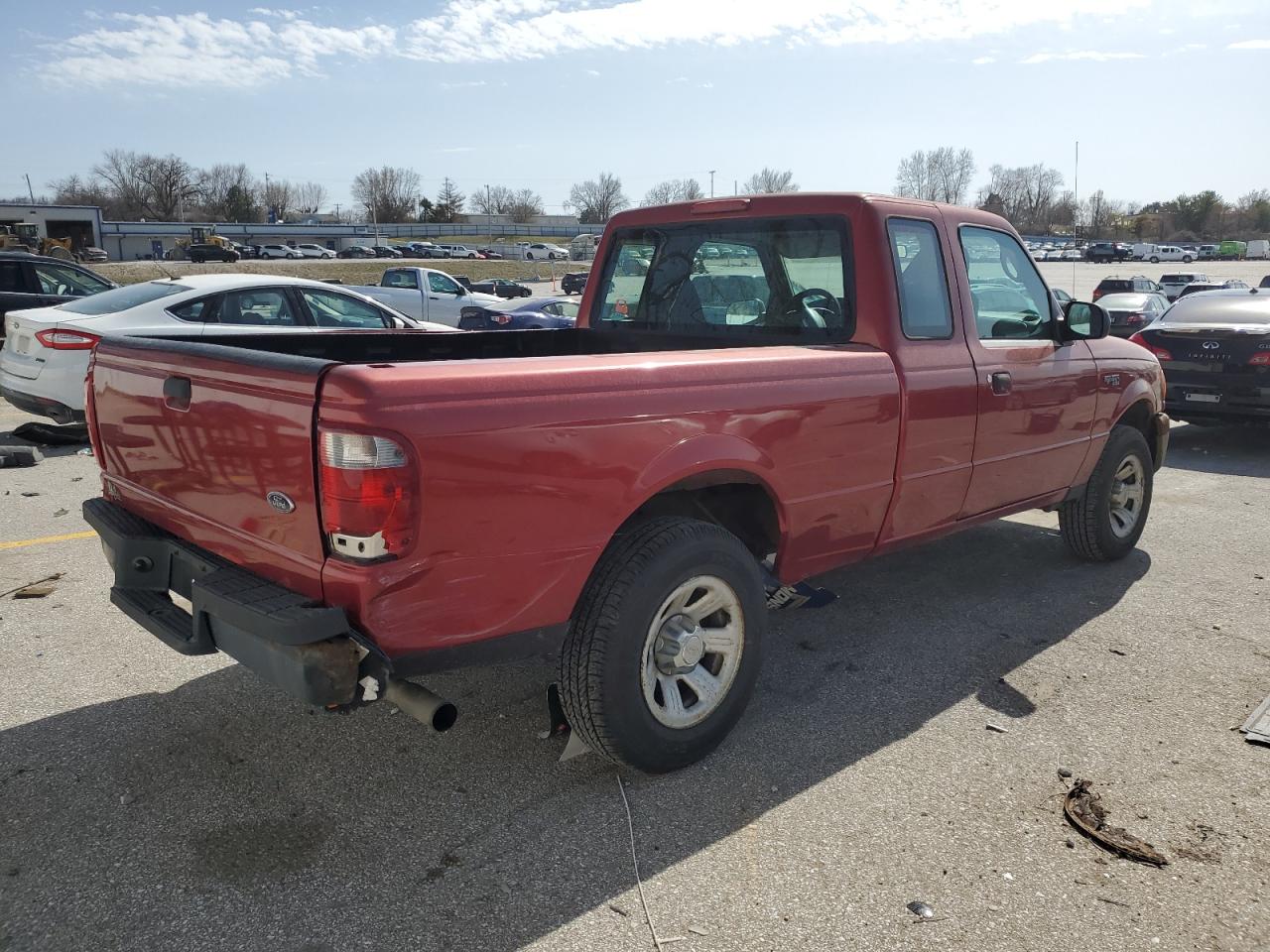 2004 Ford Ranger VIN 1FTYR14U34PB00618 Copart auction photo, rear end damage thumbnail 3