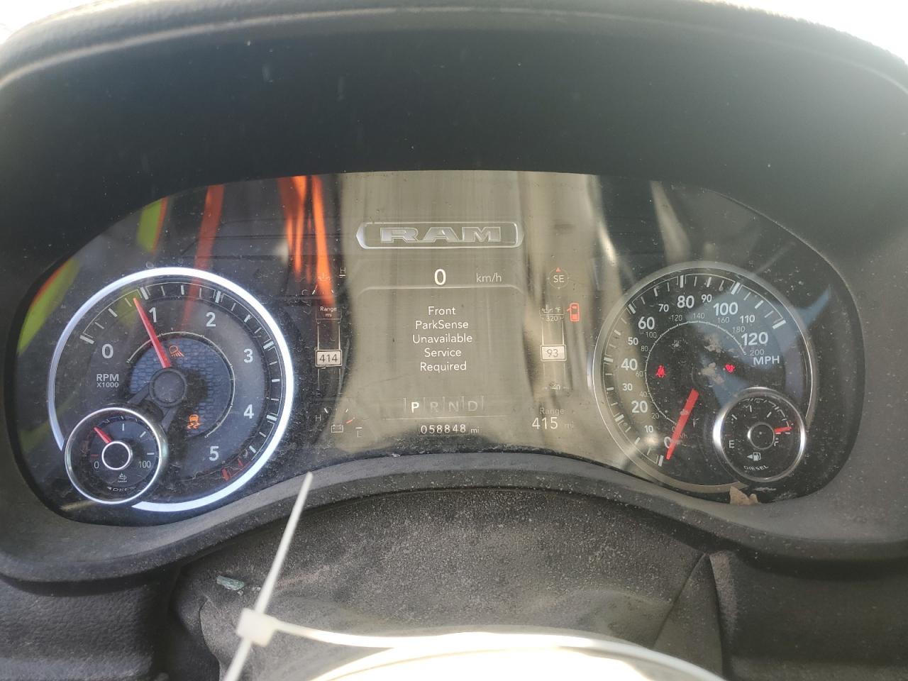 2020 RAM 1500 VIN 1C6SRFJM1LN382122 Copart auction photo, all over damage thumbnail 9