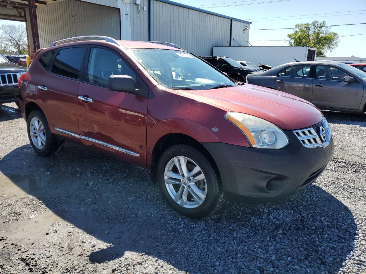 2012 Nissan Rogue VIN JN8AS5MT8CW255582 Copart auction photo, rear end / side damage thumbnail 4