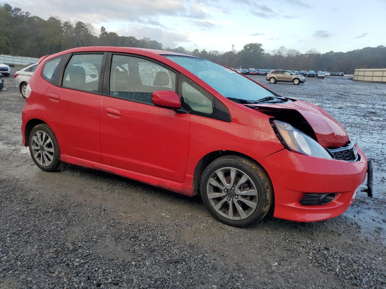 2013 Honda Fit VIN JHMGE8H67DC052784 Copart auction photo, front end / minor dent/scratches damage thumbnail 4