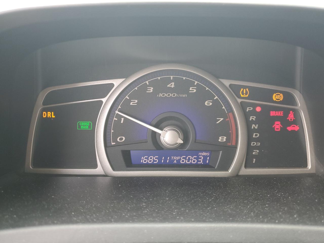 2008 Honda Civic VIN 2HGFA16508H301067 Copart auction photo, rear end / front end damage thumbnail 9