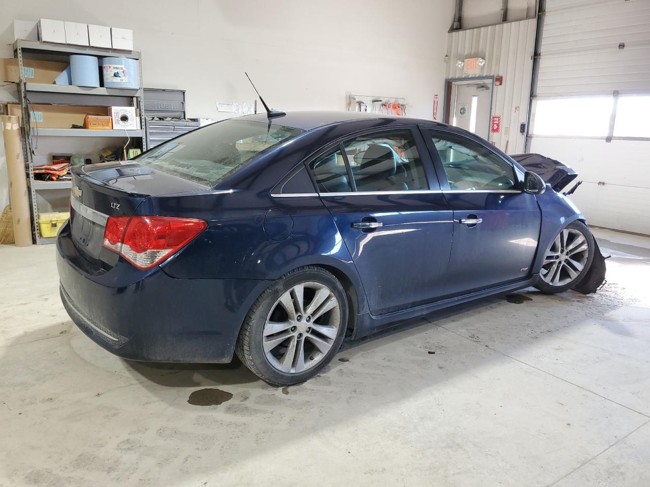 2011 Chevrolet Cruze VIN 1G1PH5S91B7230682 Copart auction photo, front end / rear end damage thumbnail 3