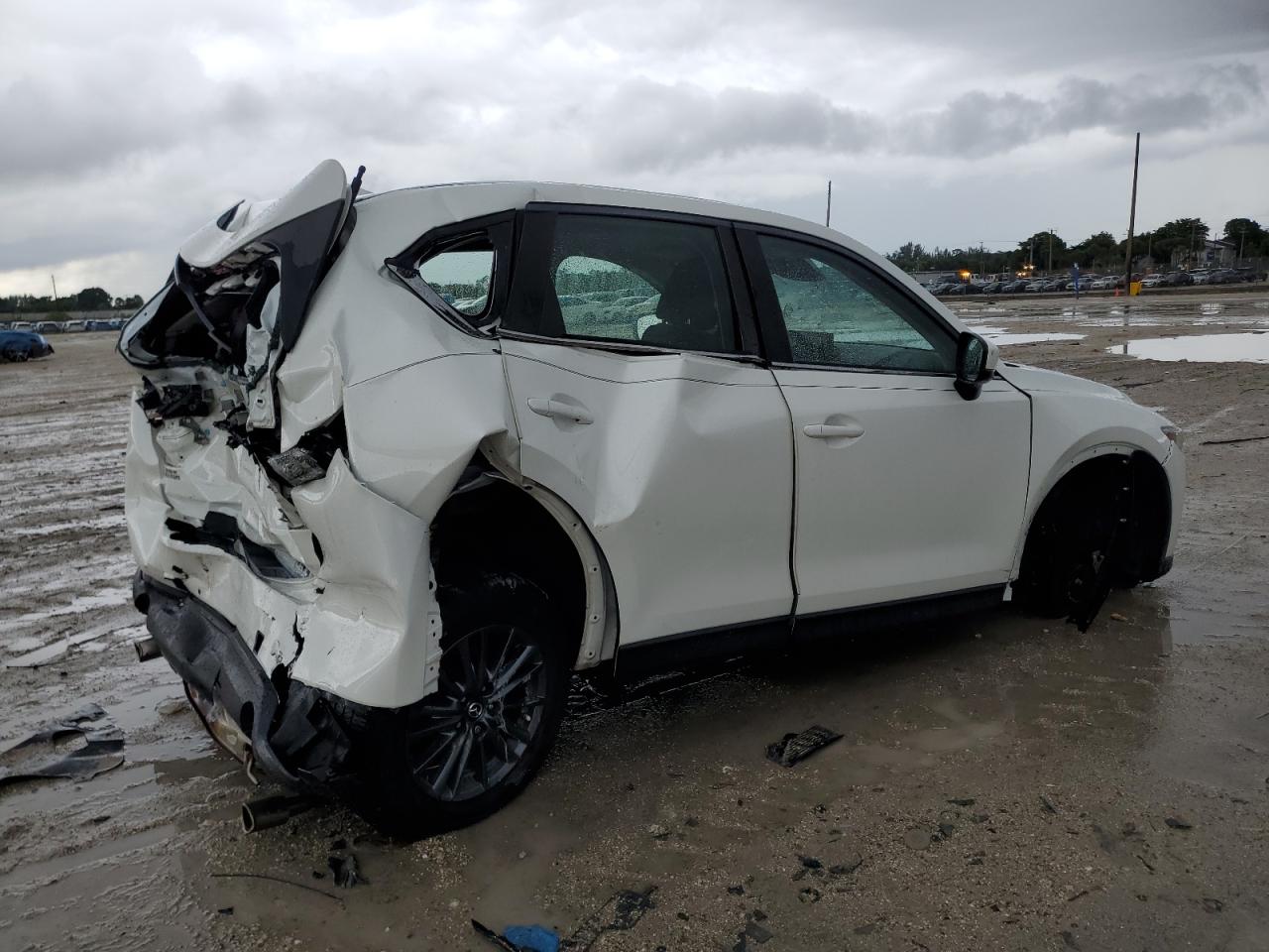 2021 Mazda CX-5 VIN JM3KFABM9M0413190 Copart auction photo, rear end / mechanical damage thumbnail 3
