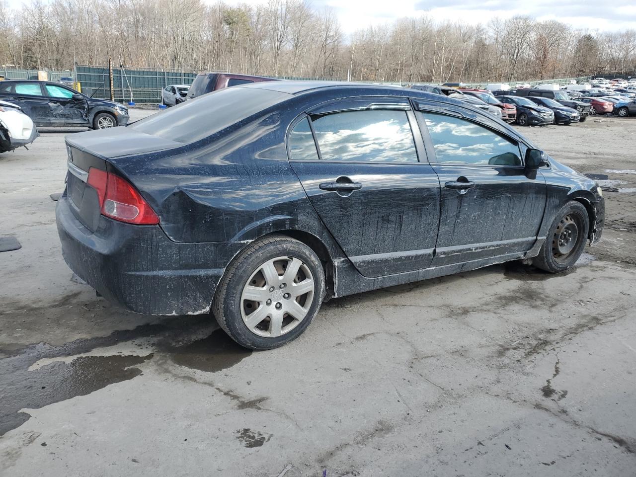 2009 Honda Civic VIN 2HGFA16549H536525 Copart auction photo, side damage thumbnail 3