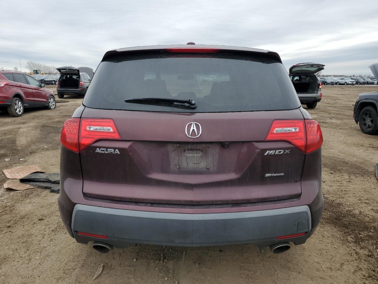 2009 Acura MDX VIN 2HNYD28869H503709 Copart auction photo, front end / side damage thumbnail 6