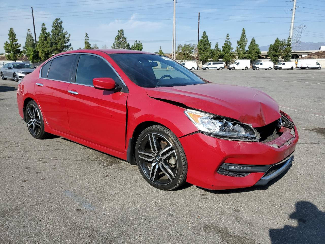 2017 Honda Accord VIN 1HGCR2F54HA236238 Copart auction photo, front end damage thumbnail 4