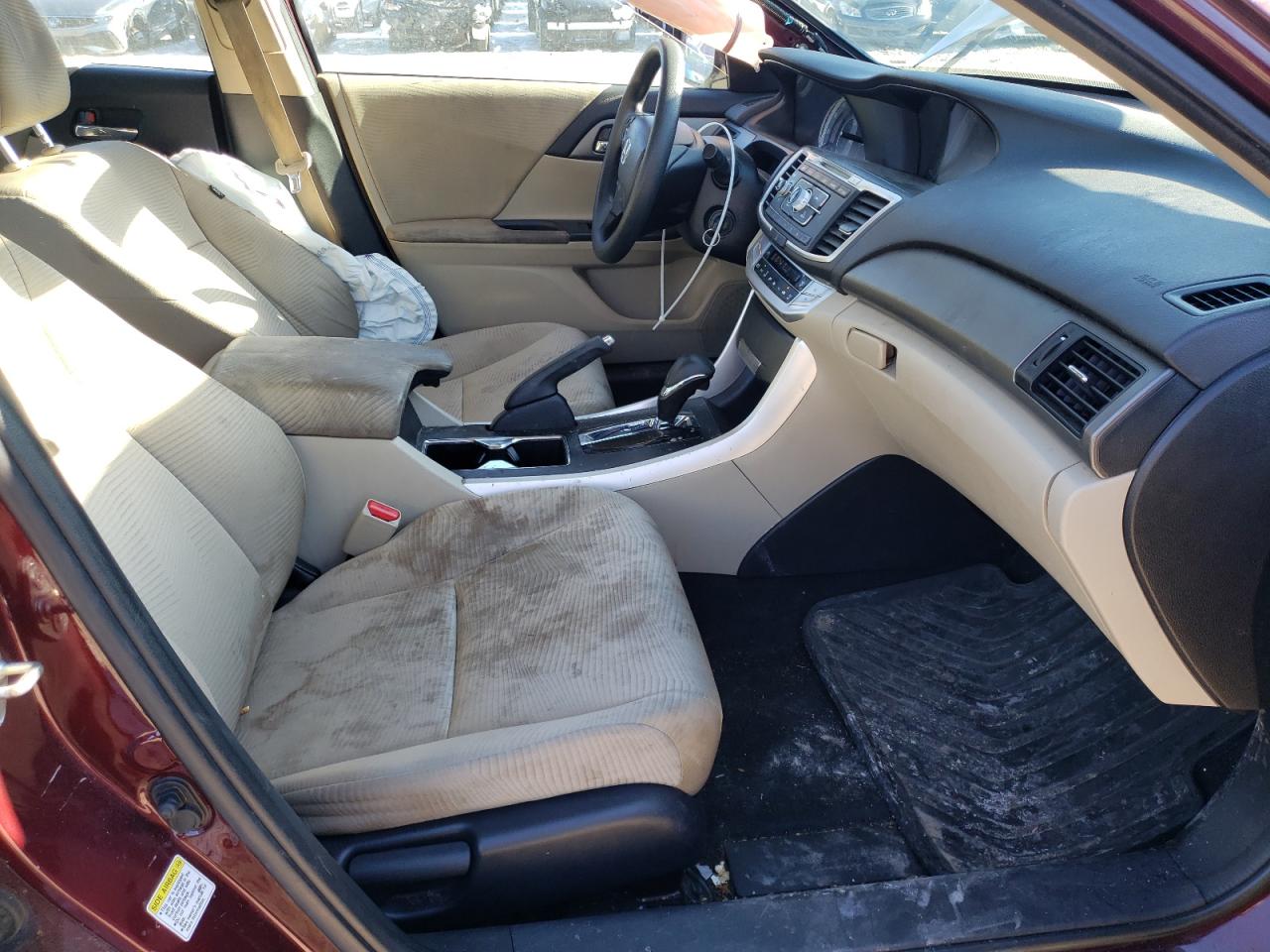 2014 Honda Accord VIN 1HGCR2F33EA051608 Copart auction photo, side damage thumbnail 7
