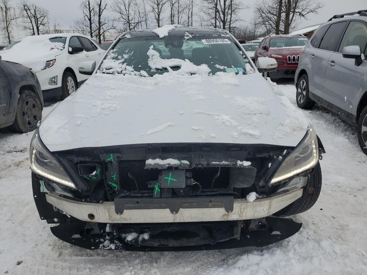 2017 Genesis G80 VIN KMHGN4JE8HU206703 Copart auction photo, front end damage thumbnail 5
