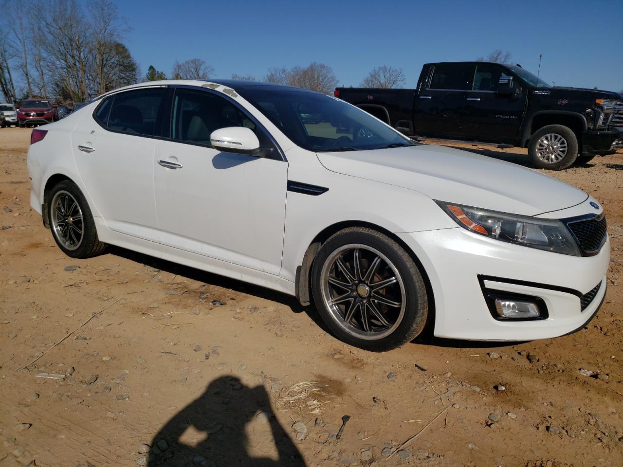 2014 KIA Optima VIN 5XXGN4A74EG296732 Copart auction photo, all over damage thumbnail 4