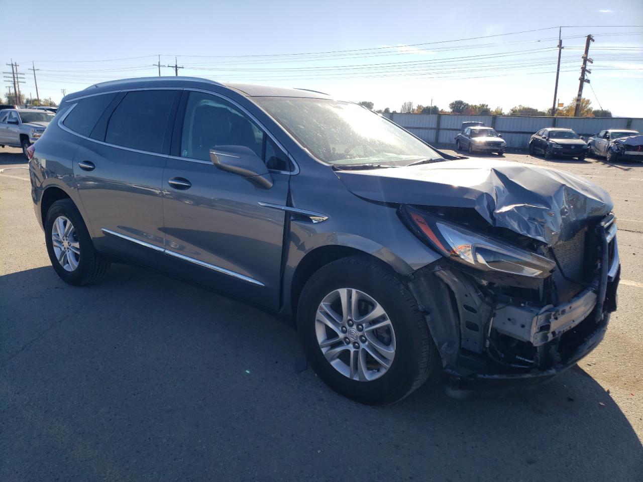 2021 Buick Enclave VIN 5GAEVAKW2MJ150787 Copart auction photo, front end / side damage thumbnail 4