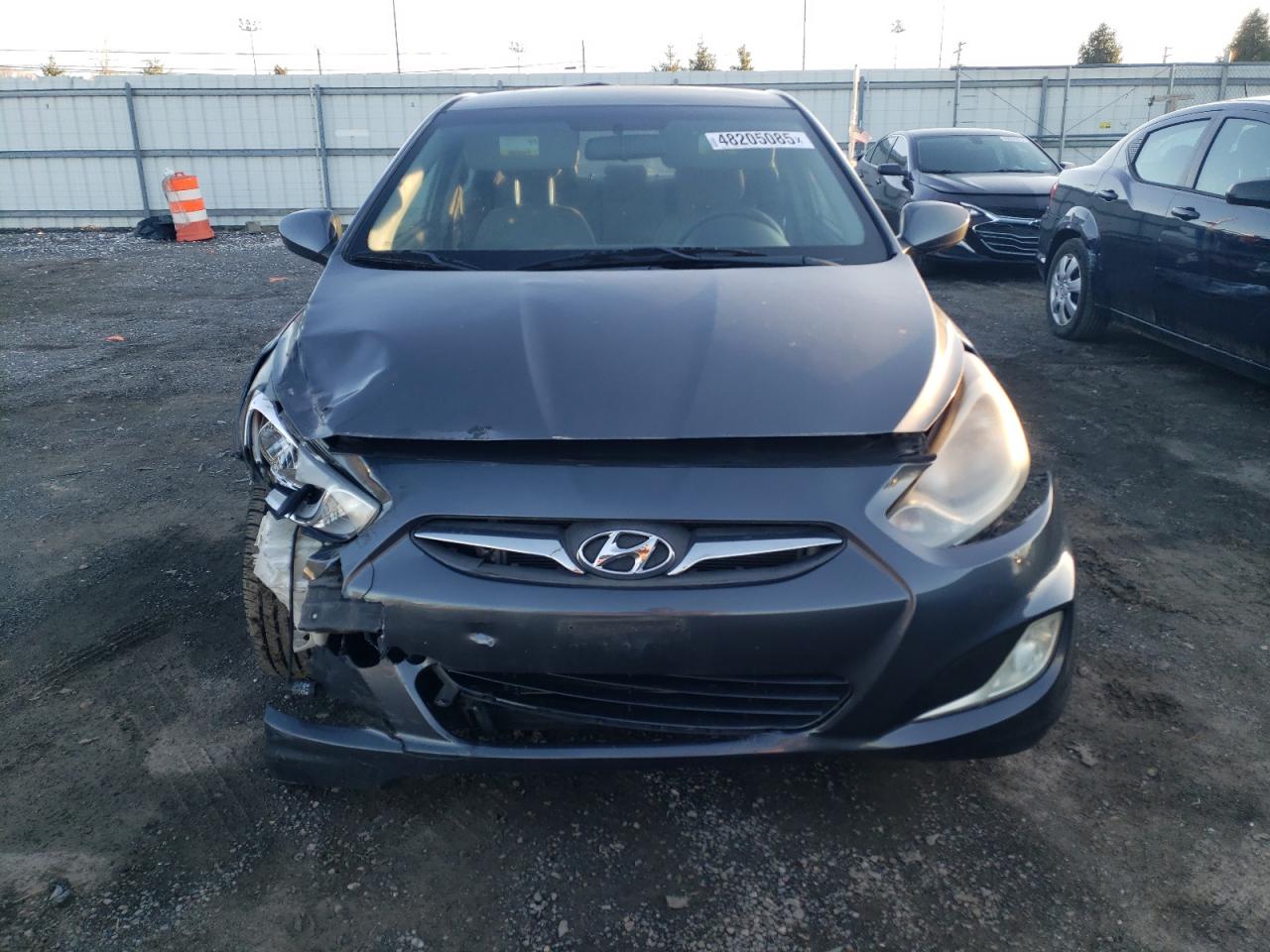 2013 Hyundai Accent VIN KMHCU4AE0DU340732 Copart auction photo, front end / minor dent/scratches damage thumbnail 5