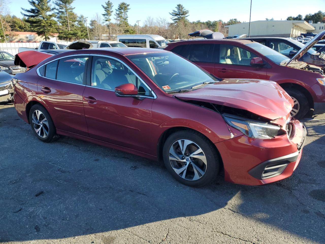 2020 Subaru Legacy VIN 4S3BWAC64L3011213 Copart auction photo, rear end / front end damage thumbnail 4