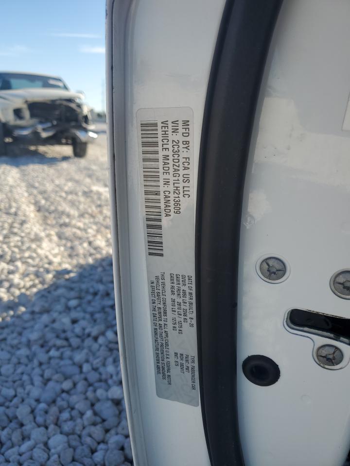 2020 Dodge Challenger VIN 2C3CDZAG1LH213609 Copart auction photo, front end damage thumbnail 15