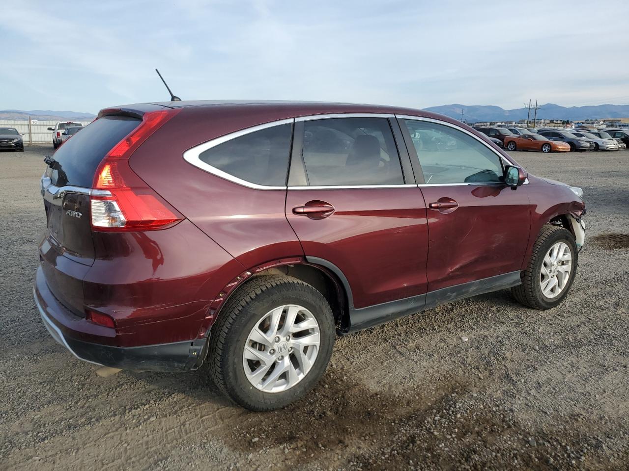 2016 Honda CR-V VIN 2HKRM4H53GH702894 Copart auction photo, front end / side damage thumbnail 3