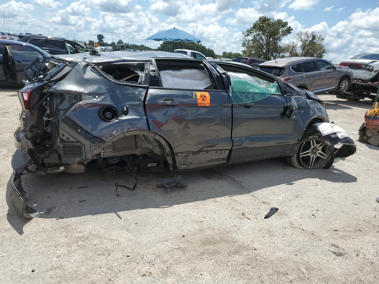 2019 Ford Escape VIN 1FMCU0HD3KUB95155 Copart auction photo, rollover / undercarriage damage thumbnail 3