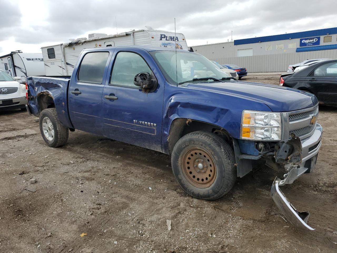 2013 Chevrolet Silverado VIN 3GCPKSE75DG241662 Copart auction photo, all over damage thumbnail 4