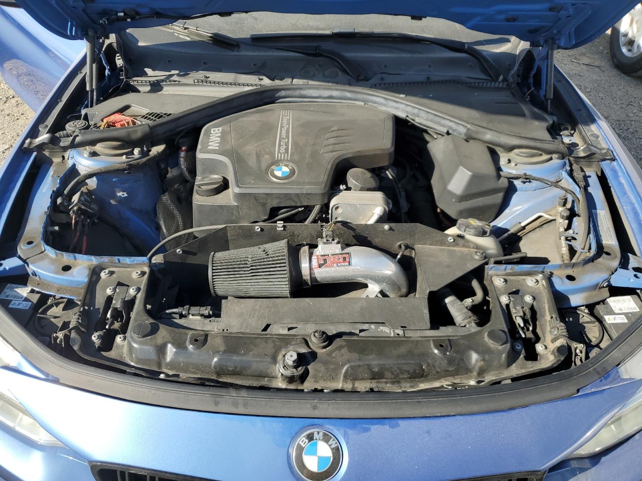 2014 BMW 4er VIN WBA3N7C56EF718698 Copart auction photo, side / front end damage thumbnail 11