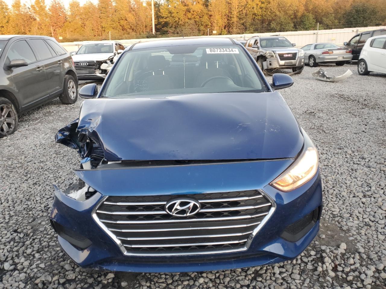 2020 Hyundai Accent VIN 3KPC24A66LE096567 Copart auction photo, front end damage thumbnail 5