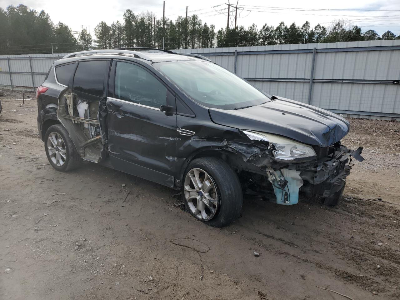 2014 Ford Escape VIN 1FMCU0JX9EUB83097 Copart auction photo, all over damage thumbnail 4