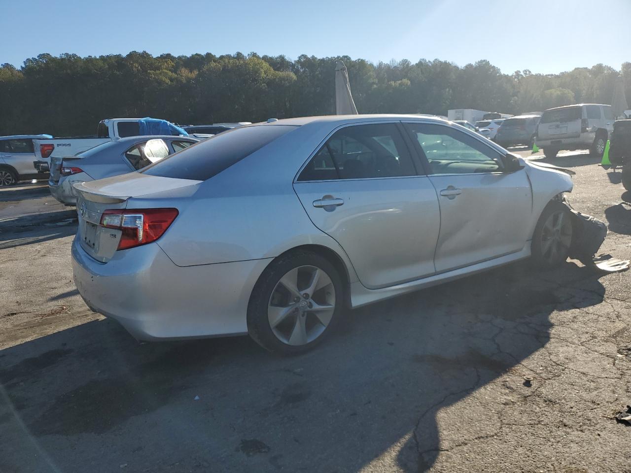 2013 Toyota Camry VIN 4T1BK1FK9DU022896 Copart auction photo, front end / side damage thumbnail 3