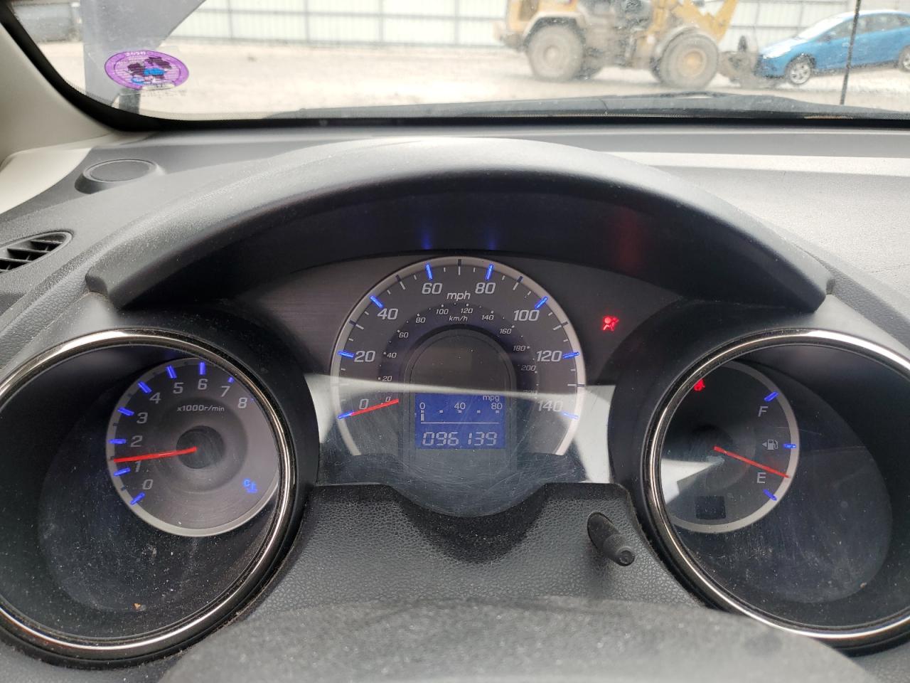 2013 Honda Fit VIN JHMGE8H54DC070151 Copart auction photo, all over damage thumbnail 9