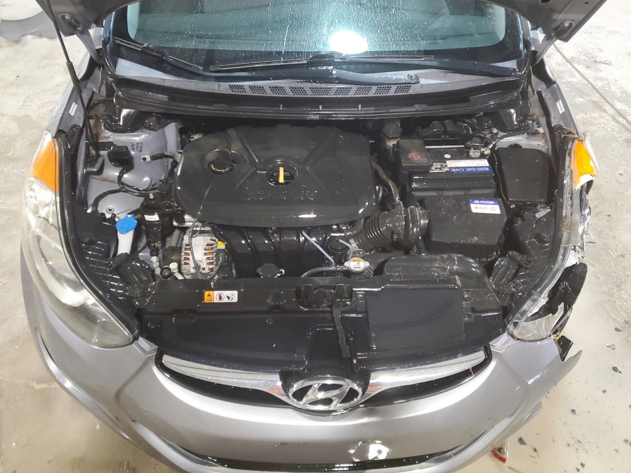 2013 Hyundai Elantra VIN KMHDH4AE5DU756171 Copart auction photo, front end / rear end damage thumbnail 11