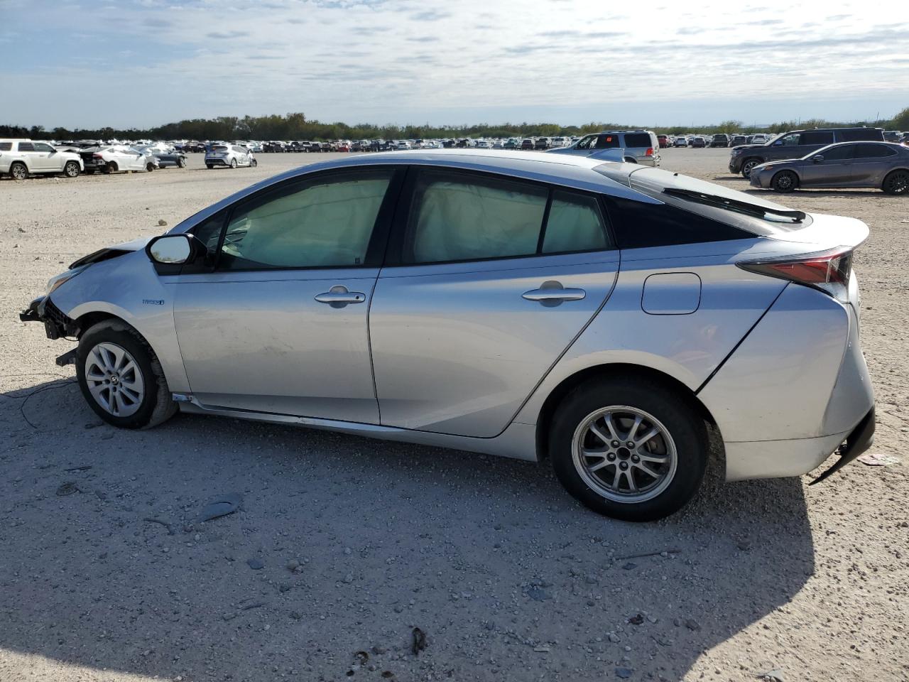 2016 Toyota Prius VIN JTDKBRFU0G3022414 Copart auction photo, front end / side damage thumbnail 2