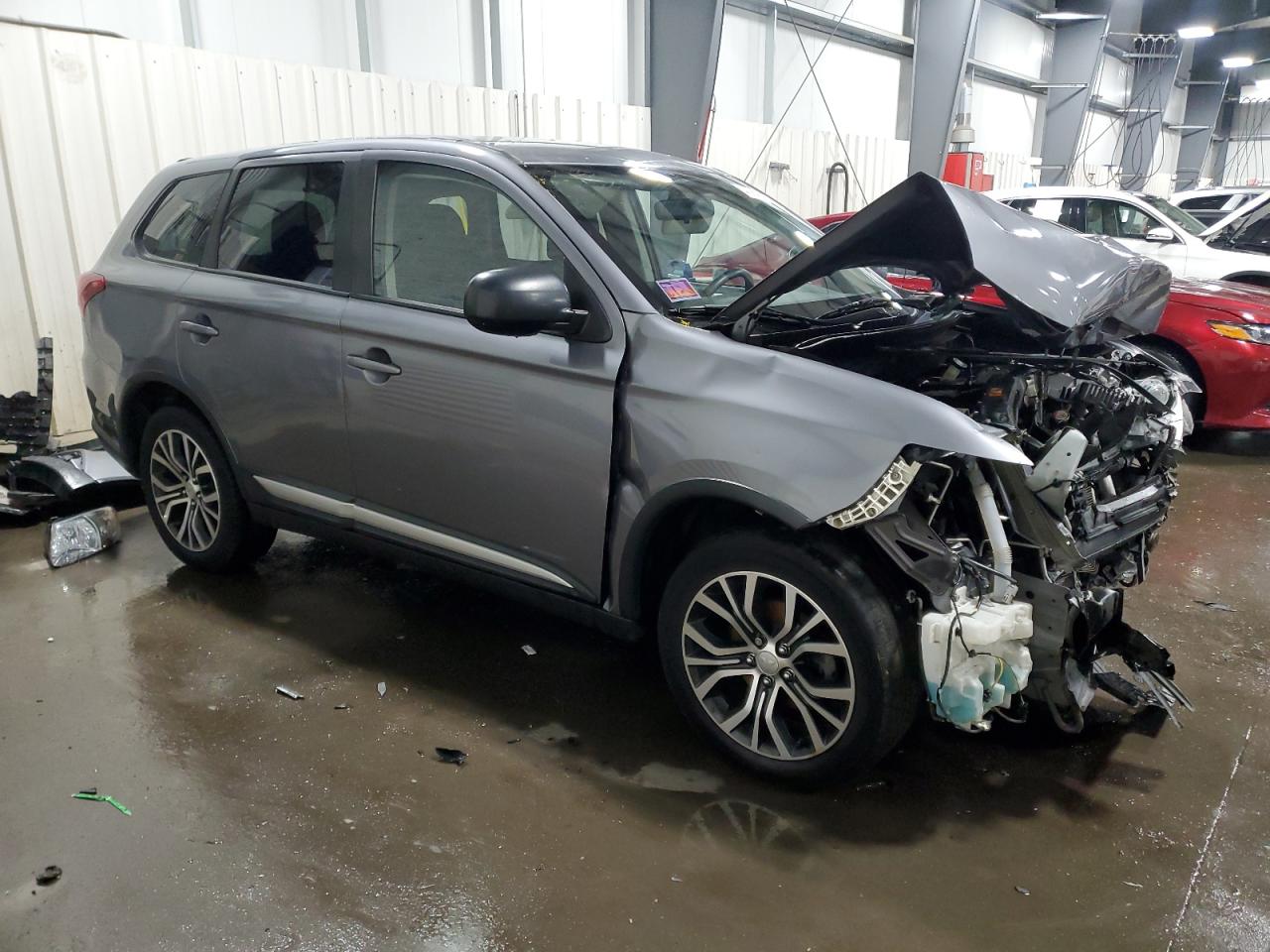 2018 Mitsubishi Outlander VIN JA4AZ3A32JJ006165 Copart auction photo, front end damage thumbnail 4