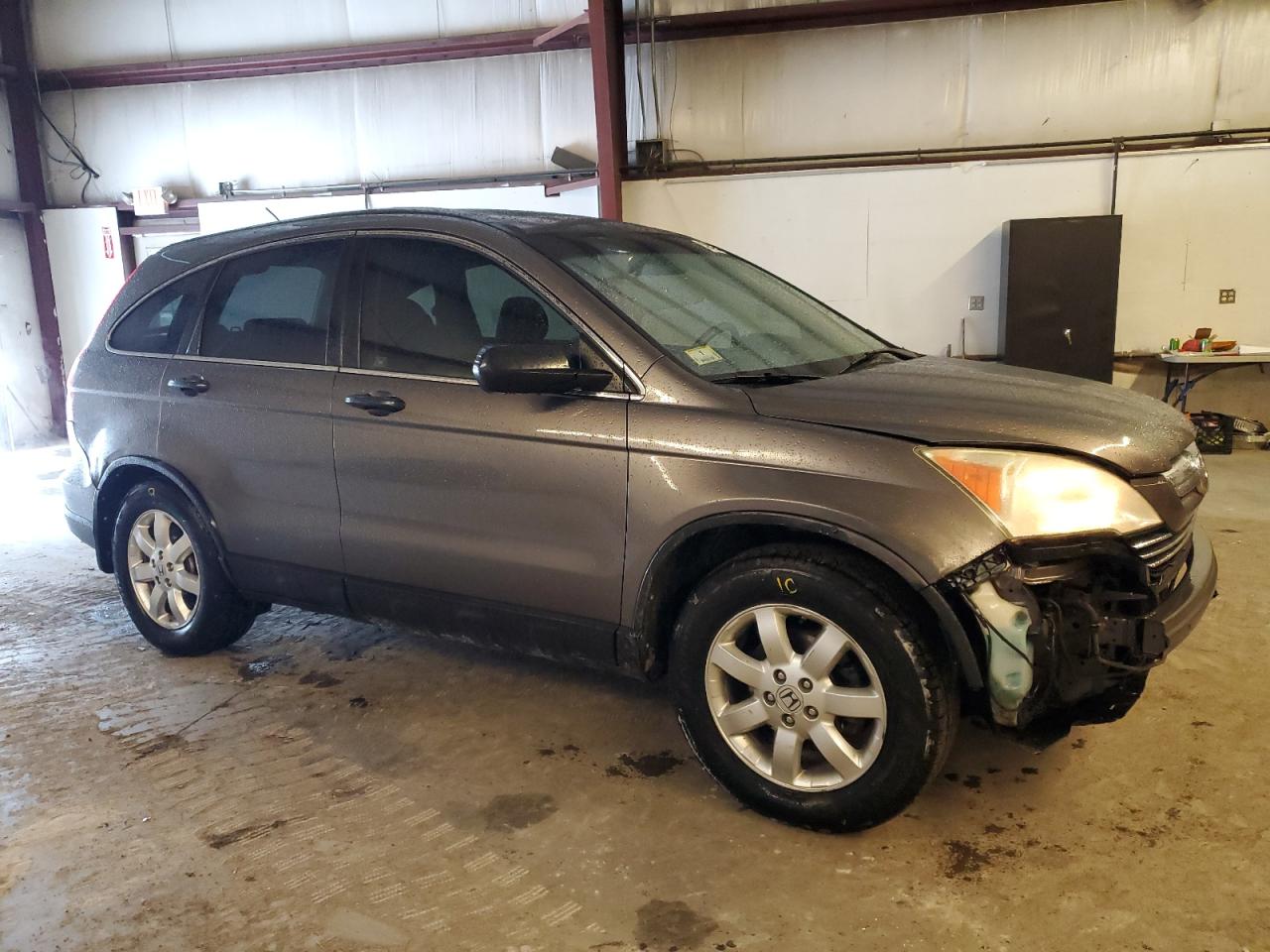 2009 Honda CR-V VIN 5J6RE48569L004253 Copart auction photo, side / front end damage thumbnail 4