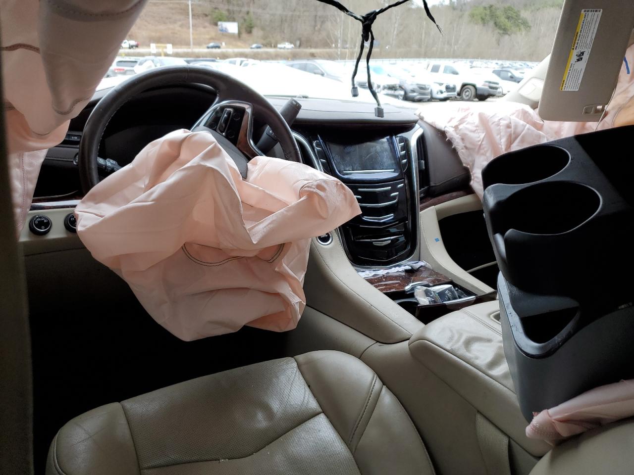 2015 Cadillac Escalade VIN 1GYS4BKJ9FR173092 Copart auction photo, rollover damage thumbnail 8