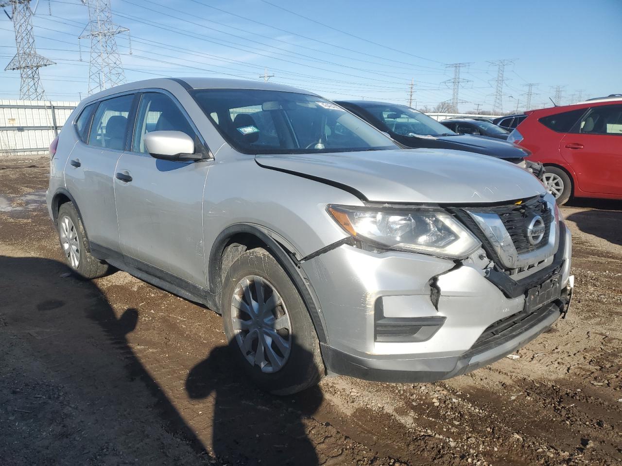 2017 Nissan Rogue VIN KNMAT2MT8HP540548 Copart auction photo, rear end / front end damage thumbnail 4