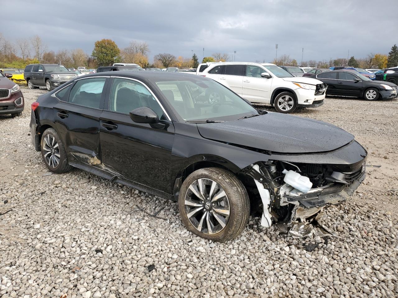 2024 Honda Civic VIN 2HGFE1F79RH337007 Copart auction photo, front end / side damage thumbnail 4